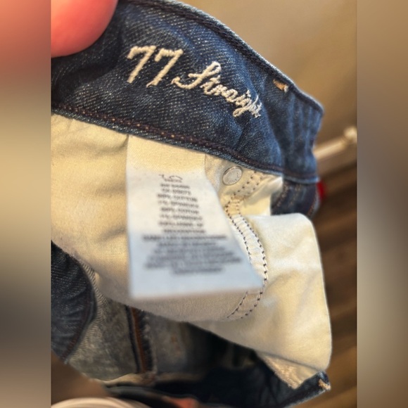 American Eagle Outfitters Indigo Straight Leg size 10 denim neutral classic - Picture 15 of 15